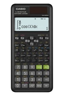 Casio Fx-991Es Plus 2, Lomme, Vitenskaplig, 12 Sifre, Solar, Sort