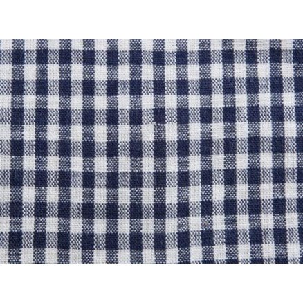Brændgaard Textile Kjøkkenrutete 4x4mm Bomullsstoff 614 Navy 140cm 50cm