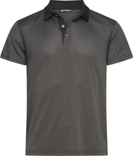 Cutter & Buck Virtue Polo Stripes Svart Golf pologenser herre Svart (99) X Large Cutter & Buck Virtue Polo Stripes Svart Golf pologenser herre Svart (99) X Large