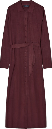 Lexington Clothing Polo Neck Dress   Burgundy   XL