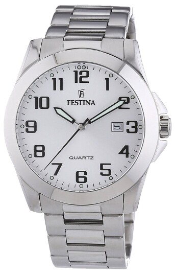 Festina Herreklokke F16376 7 Hvit/Stål Ø40 mm Festina Herreklokke F16376 7 Hvit/Stål Ø40 mm