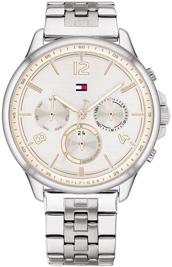 Tommy Hilfiger Dameklokke 1782222 Hvit/Stål Ø38 mm Tommy Hilfiger Dameklokke 1782222 Hvit/Stål Ø38 mm