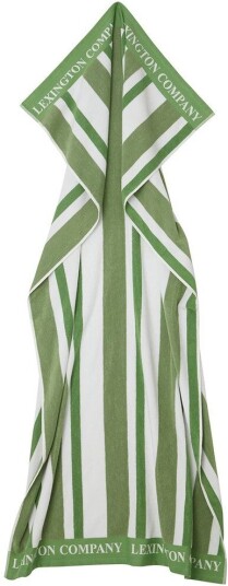 Lexington Striped Cotton Terry strandhåndkle 100 x 180 cm Green