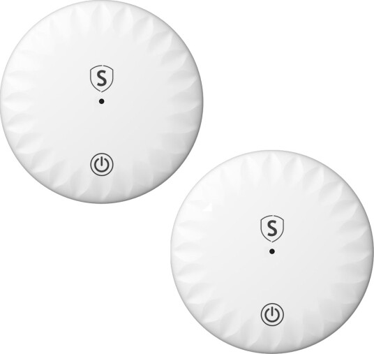 SiGN posisjonsfinner smart tag Bluetooth-lokalisering, 2-pakning Hvit