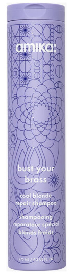 Amika Bust Your Brass Cool Blonde Reparasjonssjampo 275 ml Flerfarget