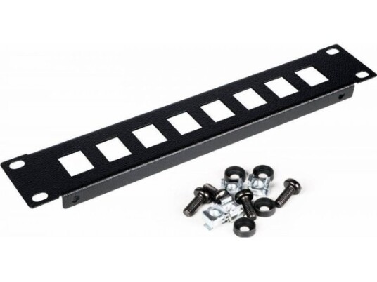 Utstyr Patchpanel 10" Med Keystone Mount 1U Svart Utstyr Patchpanel 10" Med Keystone Mount 1U Svart