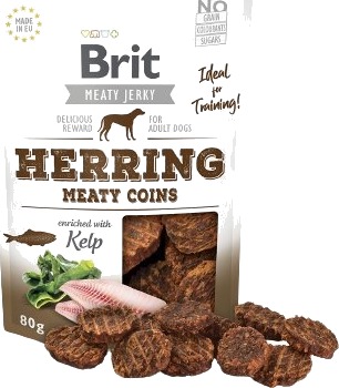 Brit Meaty Jerky Sild Meaty Coins Plater Sild 80 G