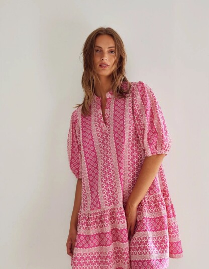 Noella LILLIANA DRESS PINK SUGAR COMBO