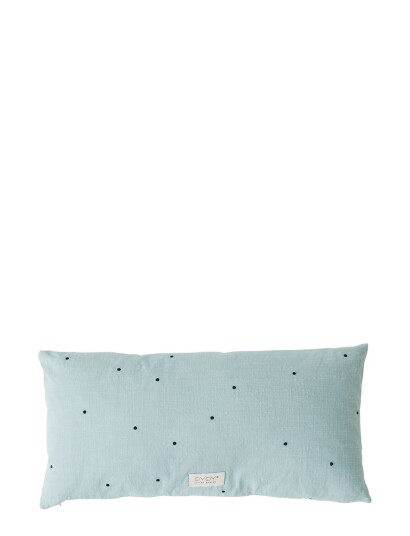 Oyoy Living Design Kyoto Dot Cushion Long Blue DUSTY 30X60CM