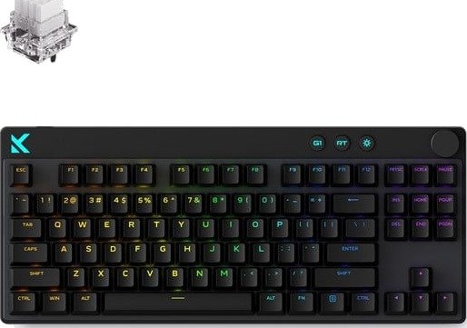 MCHOSE Mix 87 Mount Tai Magnetic Hall Effect Gamingtastatur Uten Numpad Engelsk (USA) Svart HW-Mix87-9