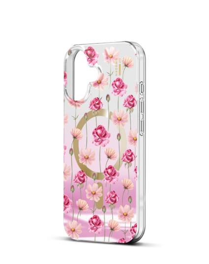 Ideal Of Sweden Mirror MagSafe Case  iPhone 16 Rose Blush Floral