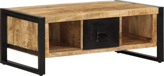 Salongbord 90x50x36 cm grovt heltre mangotre 8721158339287