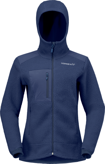 Norrøna Women's Trollveggen Warm3 Zip Hood Indigo Night S