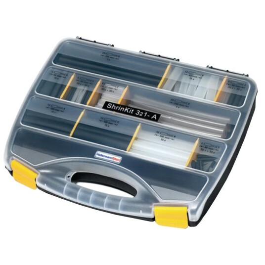 Hellermann Tyton ShrinKit 321 A Krympeslangesett med lim 210 deler Installasjonsmaterial