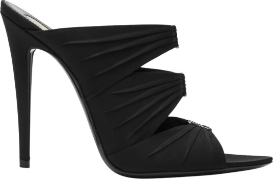 Saint Laurent Dame Sko Svart 38 1/2 EU, Saint Laurent Dame Sko Svart 38 1/2 EU,