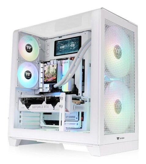 Thermaltake View 390 Air Midi Tower Kabinett Hvit med Herdet Glass Thermaltake View 390 Air Midi Tower Kabinett Hvit med Herdet Glass