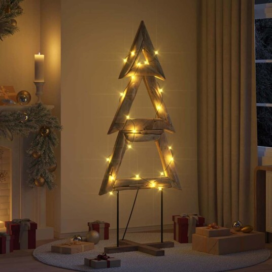  Juletre med stativ Brun 180 cm Heltre teak