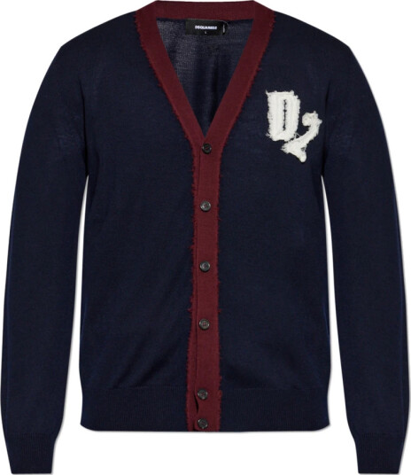 Dsquared2 Herre Strikkevarer Blå 2XL, Dsquared2 Herre Strikkevarer Blå 2XL,