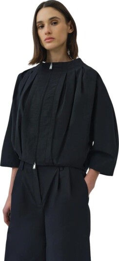 Simkhai Jess pleated jacket L sort dame Simkhai Jess pleated jacket L sort dame