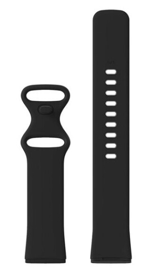 Silikonarmbånd Fitbit Versa 3 Svart - Small