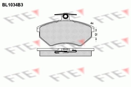 Bremseklosser FTE 9010014