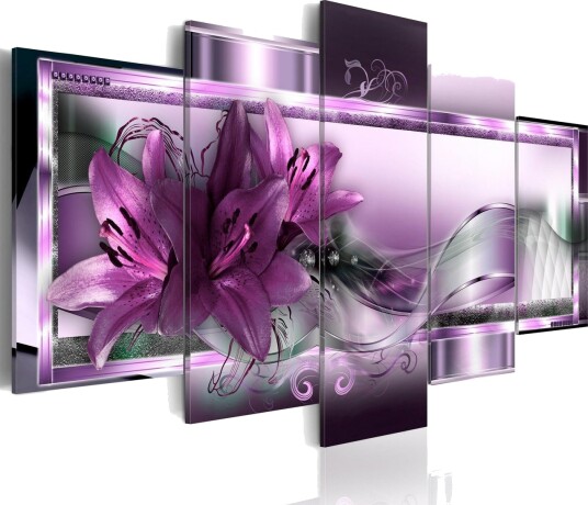 Bilde Purple Lilies 100x50 Artgeist sp. z o. o.