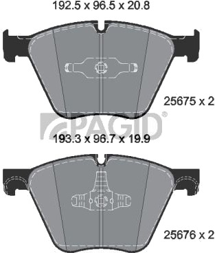 PAGID T2854N Bremseklosser