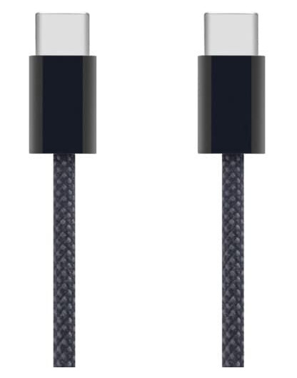 Linocell Flettet USB-C- til USB-C-kabel 240W Svart 1 m