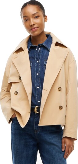 Tommy Jeans Tjw Short Trench Jacket Beige XS