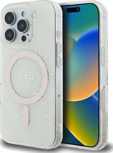 Guess IML 4G MagSafe Etui til iPhone 16 Pro - Hvit