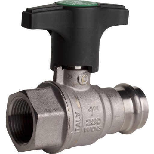 Pettinaroli Heavyduty fullway ball valve with press fittings ends long b
