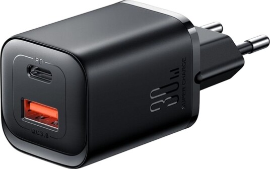 SiGN Hurtiglader USB og USB-C, PD og QC 3.0, 3A, 30W Svart SiGN Hurtiglader USB og USB-C, PD og QC 3.0, 3A, 30W Svart