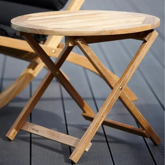 Stockamöllan Alnö bord dia 55 teak