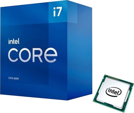 Intel Core i7-11700 Rocket Lake Prosessor/CPU - 8 kjerner - 2.5 GHz - Intel LGA1200 - Intel Boxed