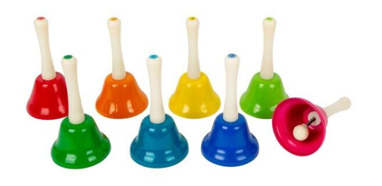 Small Foot Colored Handbells Set of 8 Small Foot Colored Handbells Set of 8