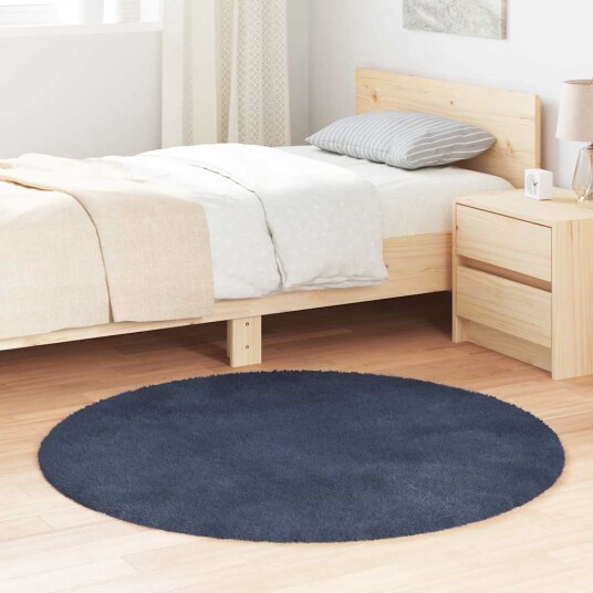  Flossteppe med lang luv NAVARRA marine 120x120 cm polyester 8721158558930