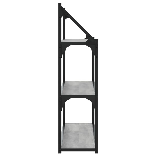  Vegghylle 3 etasjer grå sonoma 80x21x78,5 cm konstruert tre 8721012126183