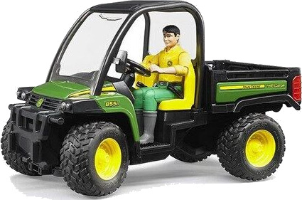 Bruder John Deere Gator XUV 855D with driver