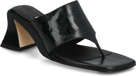 MIISTA Ernie Black Thonge Sandals Black 36