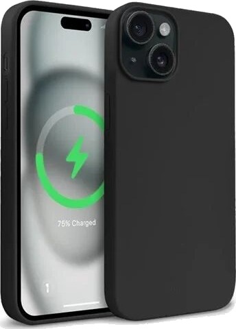CRONG Color Cover Magnetic iPhone 15 Plus MagSafe Case Black