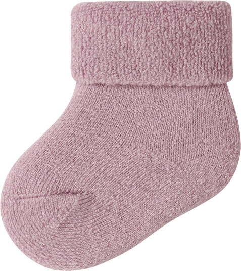 Name It Nbnwaksi Wool Terry Sock Turndown Purple 50 56