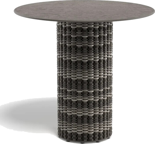 Dedon MYMI bistro bord Ø 80 cm keramisk bordplate DLN black pepper 0317 myezra 0249