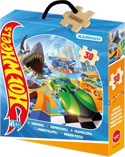 Kärnan Hot Wheels Trepuslespill 30 Brikker Kärnan Hot Wheels Trepuslespill 30 Brikker