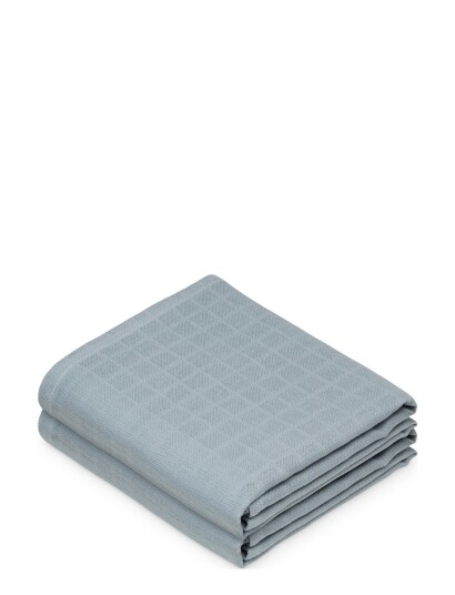 Cam Cam Copenhagen Muslin Cloth, Solid Colour, 2 Pack - Blue - ONE SIZE Cam Cam Copenhagen Muslin Cloth, Solid Colour, 2 Pack - Blue - ONE SIZE