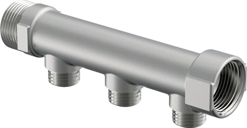 Uponor Fordelerrør 3 Afganger 1/2" til Gulvvarme og Radiatorer