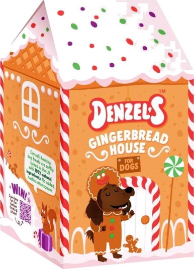 DenzelS Denzel’s Gingerbread House Gaveboks for Hunder 140 g DenzelS Denzel’s Gingerbread House Gaveboks for Hunder 140 g