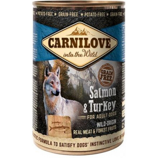 Carnilove Våtfor til hund Laks og Kalkun 400 g kornfritt Carnilove Våtfor til hund Laks og Kalkun 400 g kornfritt