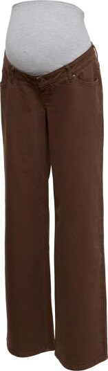 Mamalicious Mlmalaga Wideleg Brown  Jeans - HOT FUDGE - 28 x 34