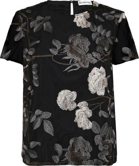Ida Sjöstedt L Lucy Top   GREY FLORAL (LINED)   34