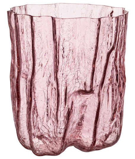 Kosta Boda Crackle Vase 27 cm / Pink
